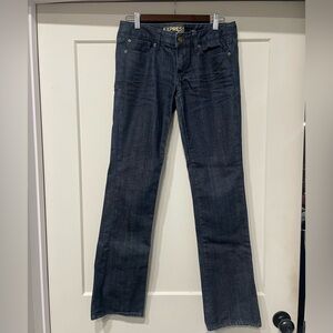 Express Women's Boot Cut Jeans - Deep Indigo